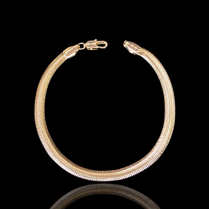 18K Gold-Filled Ipanema Snake Chain Bracelet (set of 3) - 0293