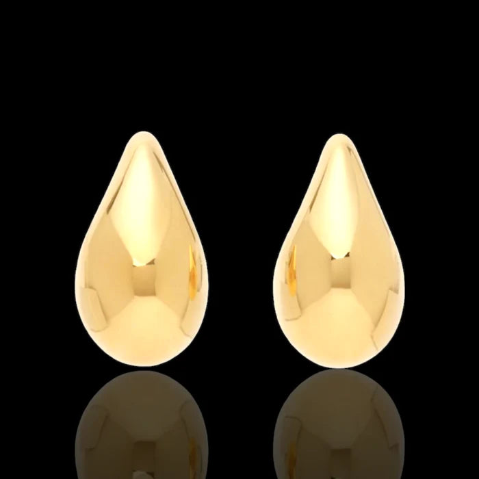 18K Gold-Filled  VR Golden Cloud Teardrop Earrings